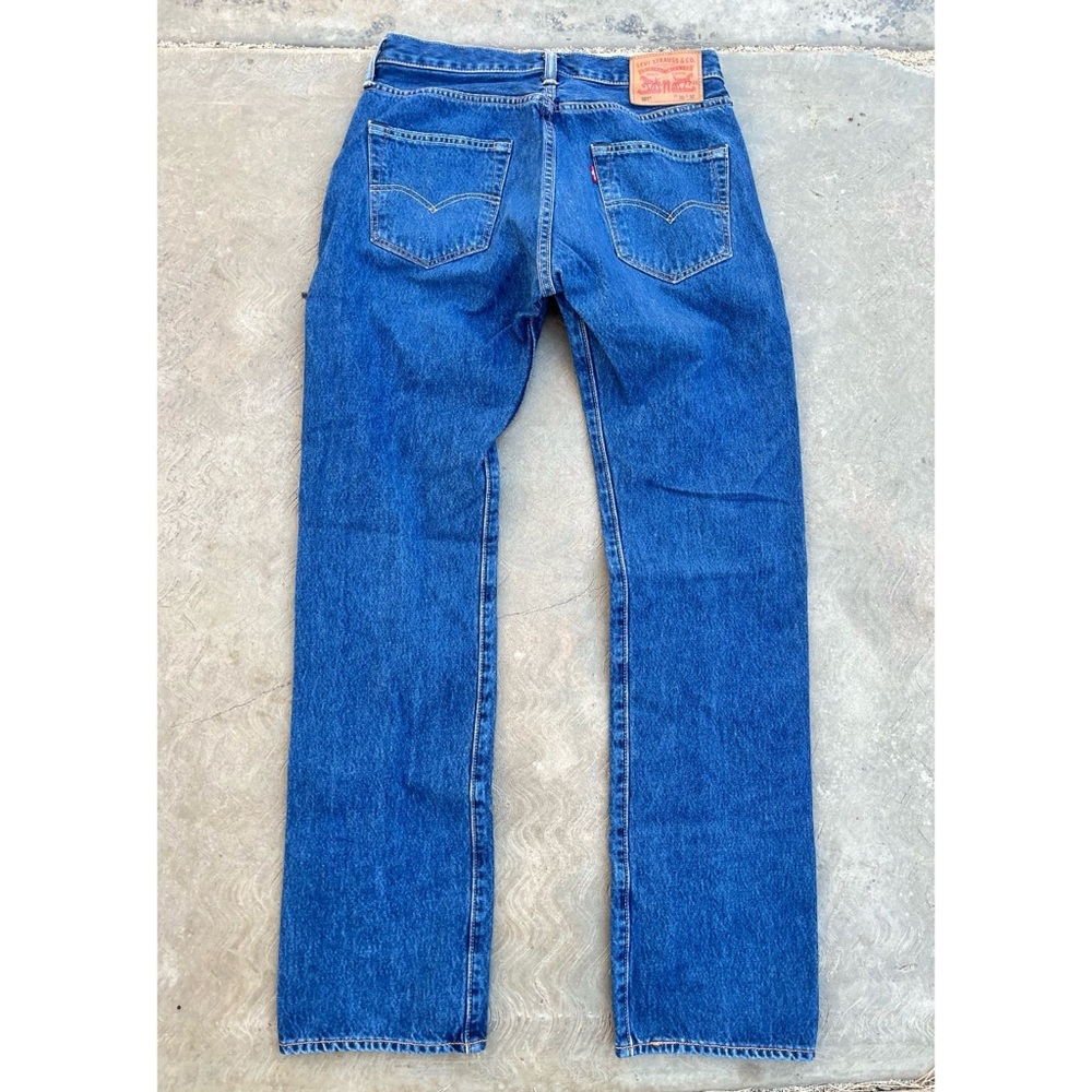 LEVI’S | 501 Dark Wash Button Fly Straight Denim Jeans 30x32
